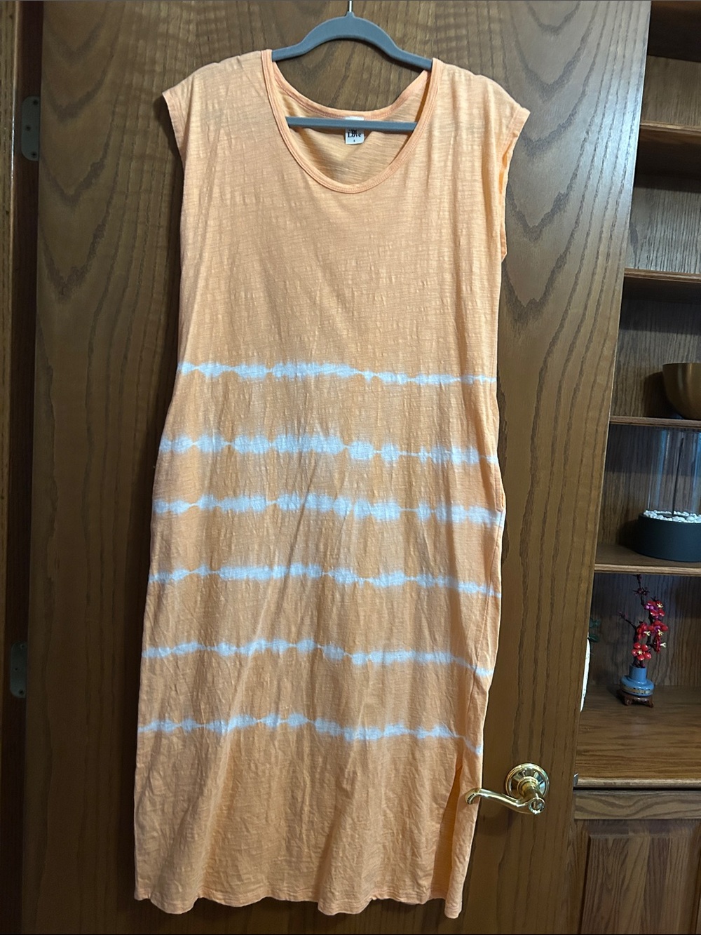 Sew In Love Peach Tank dress with pockets